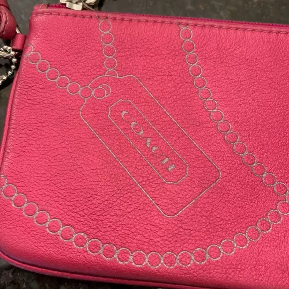 *Coach* Wristlet ButterSoft Leather Pearl Strand